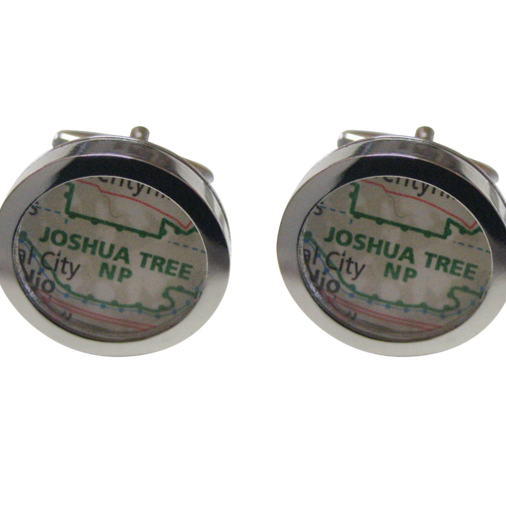 Joshua Tree National Park Map Cufflinks